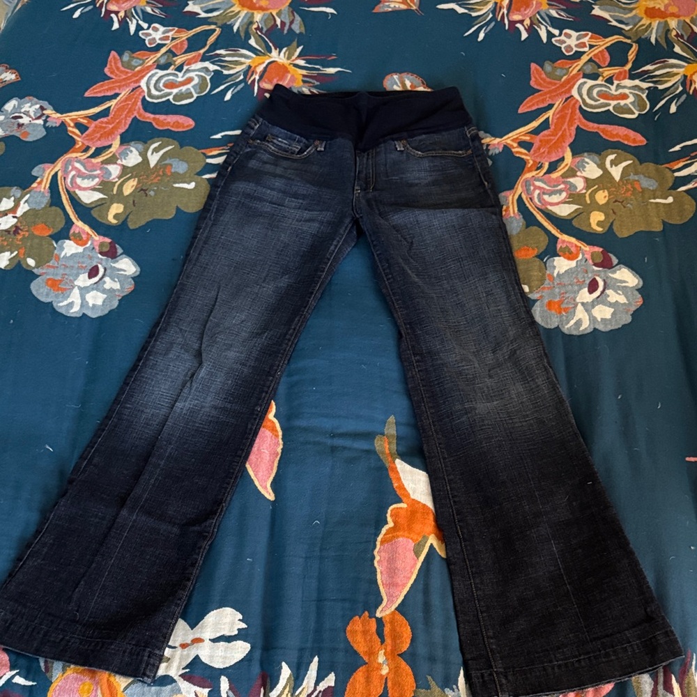 7 For All Mankind Dark Wash Flare Jeans